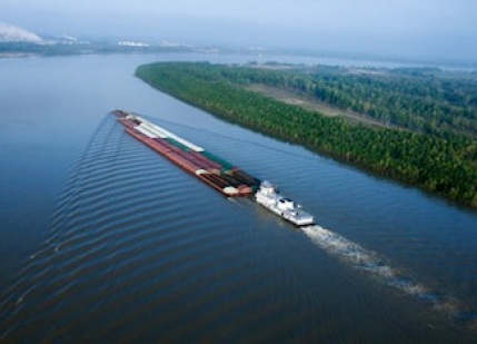 Barge on Mississippi.